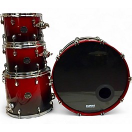 Used Mapex 4 piece Saturn V POWERHOUSE RED FADE Drum Kit