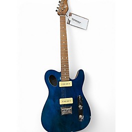 Used Michael Kelly 59 Port Thinline Transparent Blue Acoustic Electric Guitar