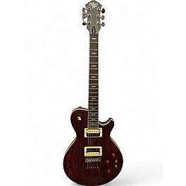 Used Michael Kelly PATRIOT DECREE RED FLAME TOP Solid Body Electric Guitar