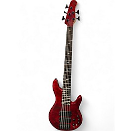 Used Michael Kelly PINNACLE 5 Trans Crimson Red Electric Bass Guitar