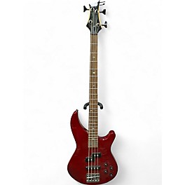 Used Mitchell MB200 Chrome Red Electric Bass Guitar