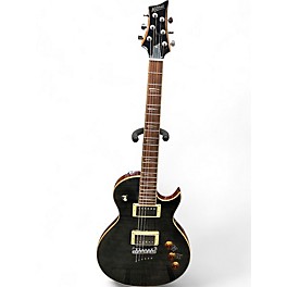 Used Mitchell MS450 Trans Black Solid Body Electric Guitar