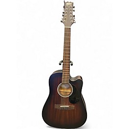 Used Mitchell T331 12 String Edge Burst 12 String Acoustic Electric Guitar