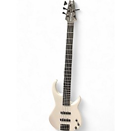 Used Modulus Guitars Q5 Quantum 5 String Alpine White Electric Bass Guitar