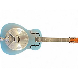 Used National THUNDERBOX Blue Resonator Guitar