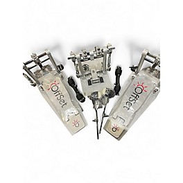 Used OffSet Brushed Silver Double Bass Drum Pedal