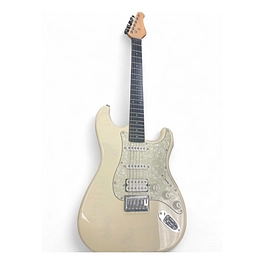 Used Optek FRETLIGHT FG-521 Olympic White Solid Body Electric Guitar