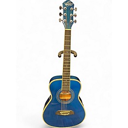 Used Oscar Schmidt DREADNOUGHT 1/2 Blue Acoustic Guitar