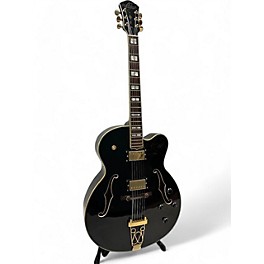 Used Oscar Schmidt OE40/B Black Hollow Body Electric Guitar