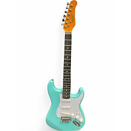 Used Oscar Schmidt OS Turquoise Solid Body Electric Guitar