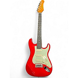 Used Oscar Schmidt OS30-SFS 3/4 Red Solid Body Electric Guitar