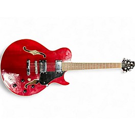 Used Oscar Schmidt RL-2 Red Hollow Body Electric Guitar