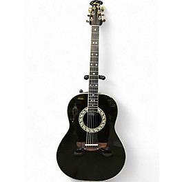 Used Ovation 1617 Black Acoustic Guitar