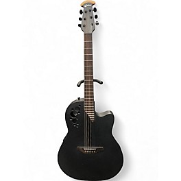 Used Ovation 2078 TX ELITE T Black Acoustic Electric Guitar