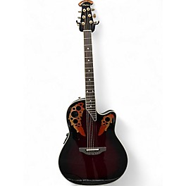 Used Ovation 2078AX-BCB Mahogany Hollow Body Electric Guitar