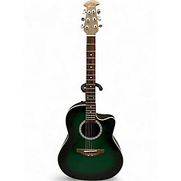 Used Ovation CC026 GREEN BURST Acoustic Electric Guitar