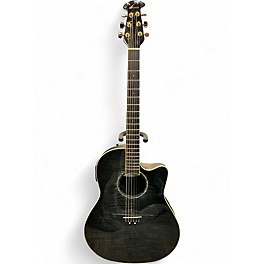 Used Ovation CC24 Celebrity Black Acoustic Electric Guitar