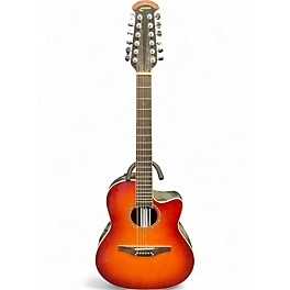 Used Ovation CC245 Celebrity 2 Color Sunburst 12 String Acoustic Electric Guitar