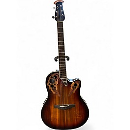 Used Ovation CE48P Celebrity Series Koa Burst Acoustic Electric Guitar