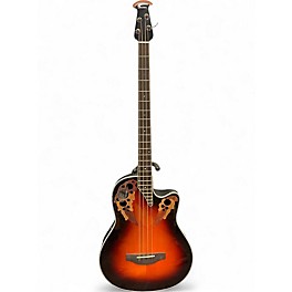 Used Ovation CEB44-1N-G Sunburst Acoustic Bass Guitar