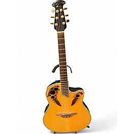 Used Ovation Celebrity CE44 Blonde Acoustic Electric Guitar