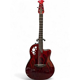 Used Ovation GCXT RED FLAME Acoustic Electric Guitar