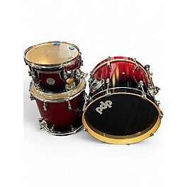 Used PDP by DW 3 Piece Concept Series Crimson Red Trans Drum Kit