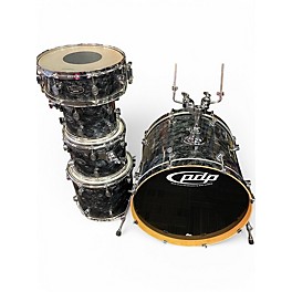 Used PDP by DW 5 Piece CX Series Black Diamond Pearl Drum Kit