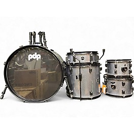 Used PDP by DW 5 Piece Encore Metallic Silver Drum Kit