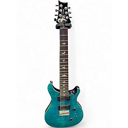 Used PRS SE Custom 24 7 String Blue Sapphire Solid Body Electric Guitar