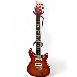 Used PRS SE Custom 24 Cherry Sunburst Solid Body Electric Guitar