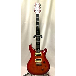 Used Used PRS SE Custom 24 Flame Sunburst Solid Body Electric Guitar