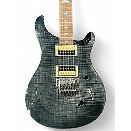 Used PRS SE Custom 24 Floyd Rose Trans Gray Solid Body Electric Guitar