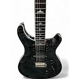 Used PRS SE Custom 24 Trans Black Solid Body Electric Guitar