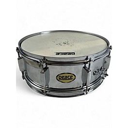 Used Peace 14X5 Snare Silver Drum