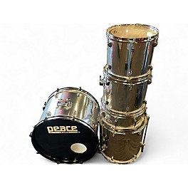 Used Peace 5 Piece PEACE Silver Drum Kit