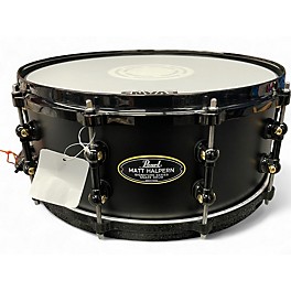 Used Pearl 14X6 matt halpern Black Drum