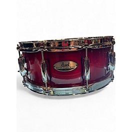 Used Pearl 14in session studio select snare Crimson Red Trans Drum