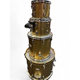 Used Pearl 4 Piece Vision Gold Sparkle Drum Kit
