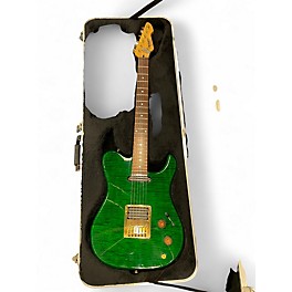 Used Peavey Cropper Classic Flametop Emerald Green Solid Body Electric Guitar