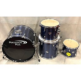 Used Used Percussion Plus 5 piece 5 Piece Complete Kit Chrome Blue Drum Kit