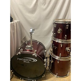 Used Used Percussion Plus 5 piece 5 Piece Wine Red Drum Kit