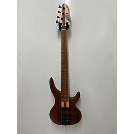 Used Used Petrounov Custom Double Cut Natural Mahogany Electric Bass Guitar