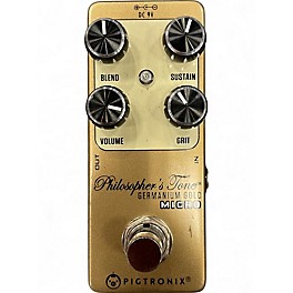 Used Pigtronix Philosophers Tone GERMANIUM GOLD Effect Pedal