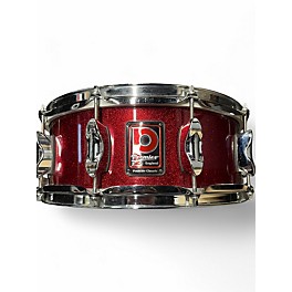 Used Premier 14X5.5 Premier Classic Maple Snare Red Sparkle Drum