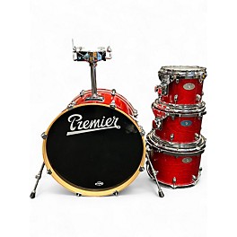 Used Premier 4 Piece Artist Birch Candy Apple Red Drum Kit