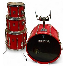 Used Premier 4 piece Elite Combo Flat Red Drum Kit