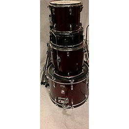 Used Used Pulse Percussion 3 piece Drum Kit With Hrdware Deep Red Drum Kit