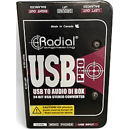 Used Radial Engineering USB Pro - USB to Audio DI Box Direct Box