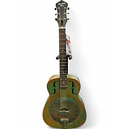 Used Recording King RM997VG Aged Metal Resonator Guitar
